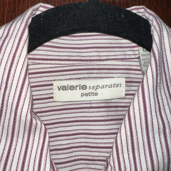 Valerie separates size small petite vintage hook closure top long sleeve - Picture 4 of 10